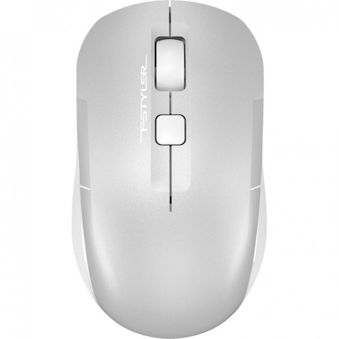 Мышь A4TECH FSTYLER FB26CS AIR оптическая беспроводная для ноутбука 2000dpi BT/Radio USB серебристый/белый FB26CS AIR ICY WHITE