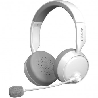 Наушники с микрофоном A4TECH BH230 белый мониторные BT оголовье